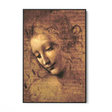 Quadro Stampa su Tela La Scapigliata, Leonardo da Vinci - CupidoDesign