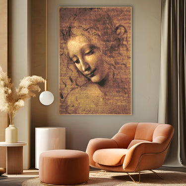 Quadro Stampa su Tela La Scapigliata, Leonardo da Vinci - CupidoDesign