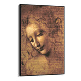 Quadro Stampa su Tela La Scapigliata, Leonardo da Vinci - CupidoDesign