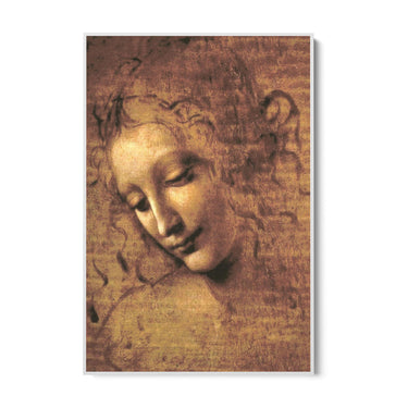 Quadro Stampa su Tela La Scapigliata, Leonardo da Vinci - CupidoDesign