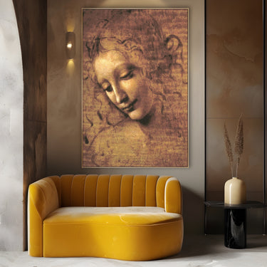 Quadro Stampa su Tela La Scapigliata, Leonardo da Vinci - CupidoDesign