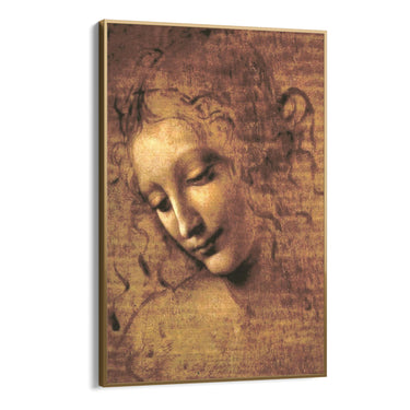 Quadro Stampa su Tela La Scapigliata, Leonardo da Vinci - CupidoDesign