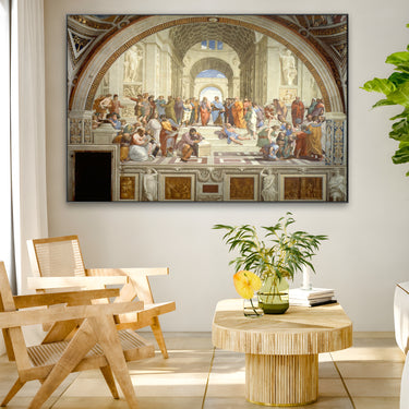 Quadro Stampa su Tela La scuola di Atene, Raffaello Sanzio - CupidoDesign