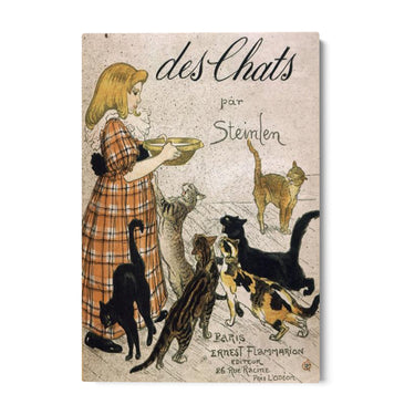 Quadro Stampa su Tela Latte ai Gatti, Théophile Steinlen - CupidoDesign