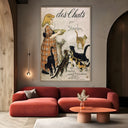 Quadro Stampa su Tela Latte ai Gatti, Théophile Steinlen - CupidoDesign