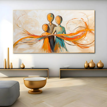 Quadro Stampa su Tela Legame Caldo - CupidoDesign
