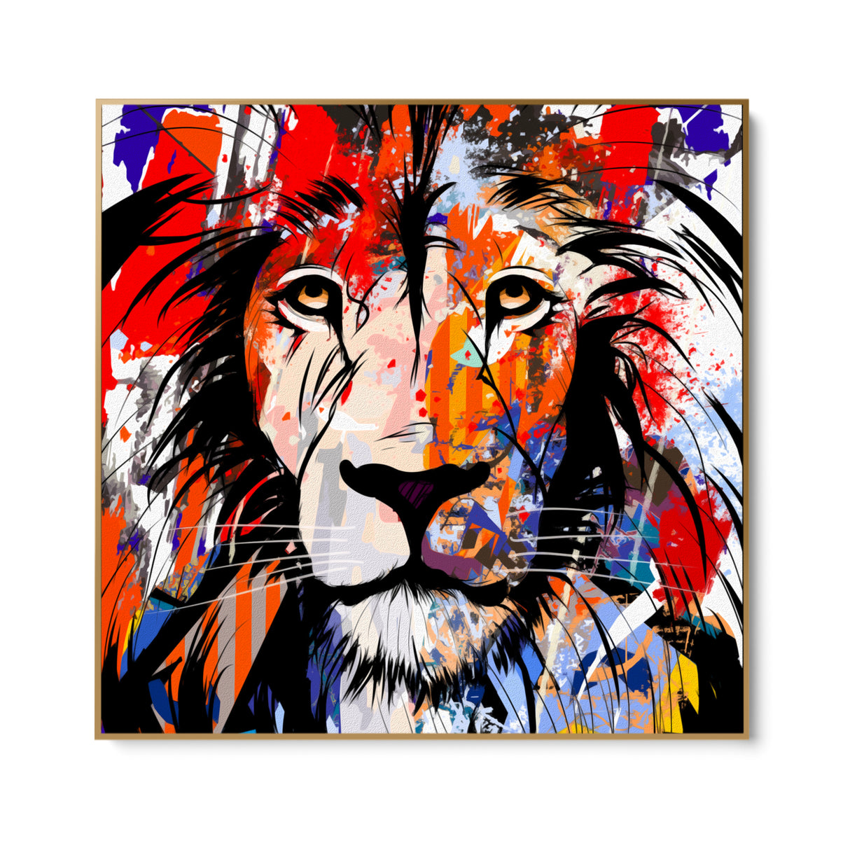 Lion de couleurs