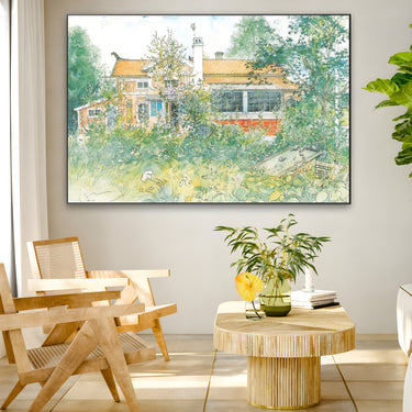 Quadro Stampa su Tela Little Hyttnäs, Carl Larsson - CupidoDesign