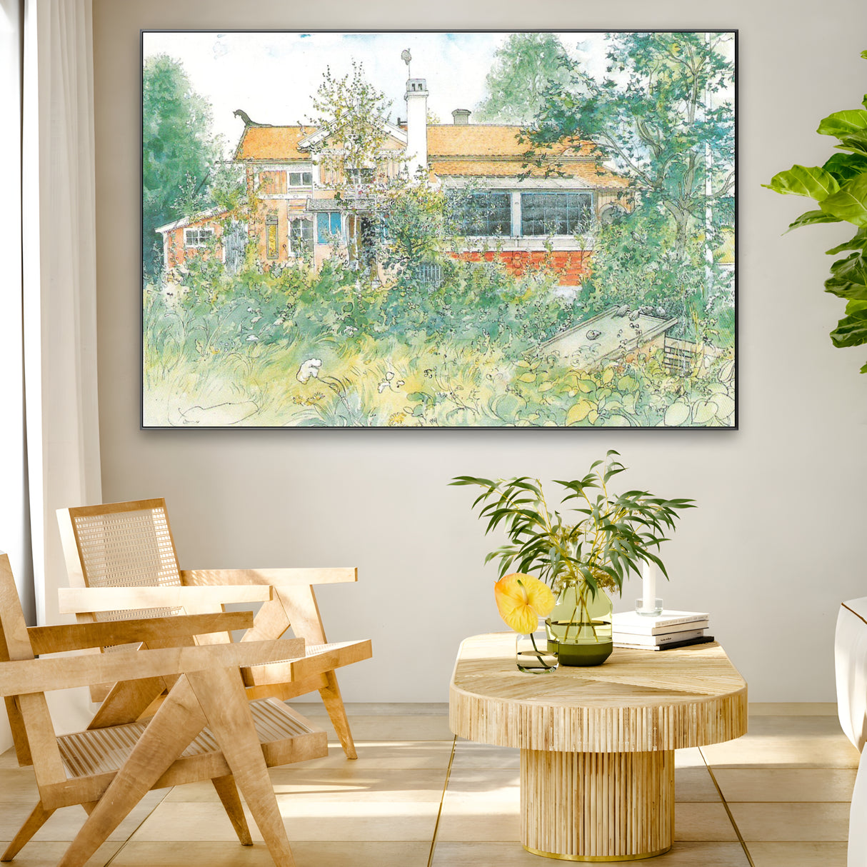 Quadro Stampa su Tela Little Hyttnäs, Carl Larsson - CupidoDesign