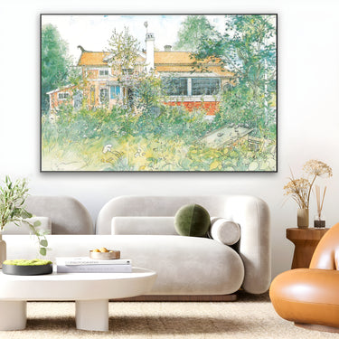 Quadro Stampa su Tela Little Hyttnäs, Carl Larsson - CupidoDesign