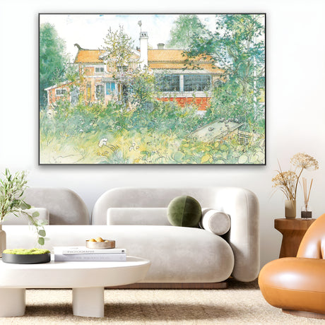 Quadro Stampa su Tela Little Hyttnäs, Carl Larsson - CupidoDesign