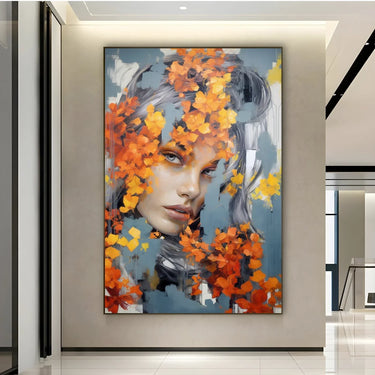 Quadro Stampa su Tela Incanto Arancione - CupidoDesign