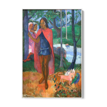 Quadro Stampa su Tela Lo Stregone di Hiva, Paul Gauguin - CupidoDesign