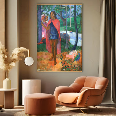 Quadro Stampa su Tela Lo Stregone di Hiva, Paul Gauguin - CupidoDesign