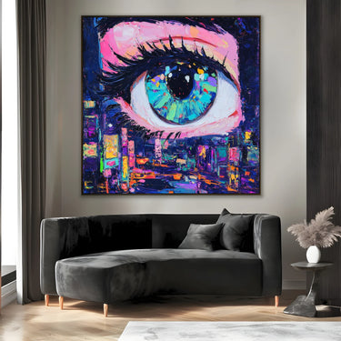 Quadro Stampa su Tela Lo stupore nei colori - CupidoDesign