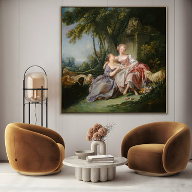 Quadro Stampa su Tela Love Letter, François Boucher - CupidoDesign