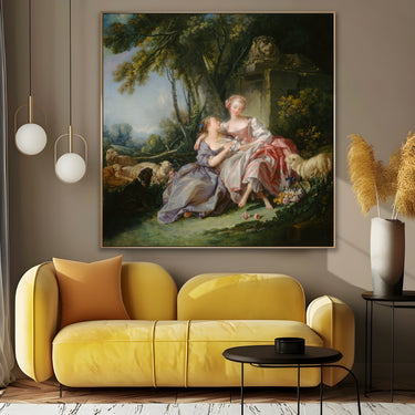 Quadro Stampa su Tela Love Letter, François Boucher - CupidoDesign