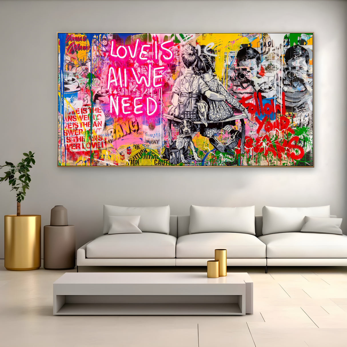 Love is All We Need 75x150cm