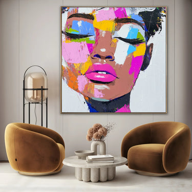 Quadro Stampa su Tela Espressività senza Limiti - CupidoDesign