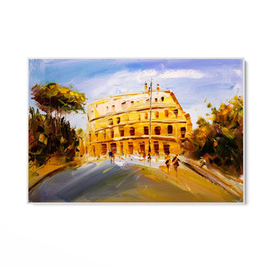 Quadro Stampa su Tela Luce su Roma - CupidoDesign