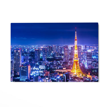 Quadro Stampa su Tela Luci della metropoli, Tokyo - CupidoDesign
