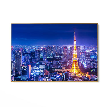 Quadro Stampa su Tela Luci della metropoli, Tokyo - CupidoDesign