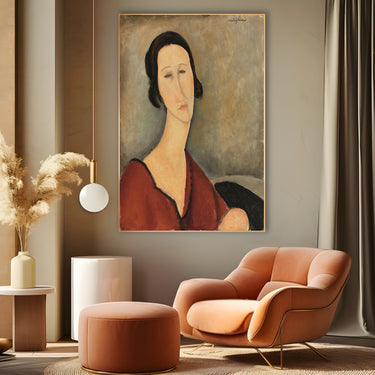 Quadro Stampa su Tela Madame Hanka Zborowska, Amedeo Modigliani - CupidoDesign