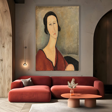 Quadro Stampa su Tela Madame Hanka Zborowska, Amedeo Modigliani - CupidoDesign