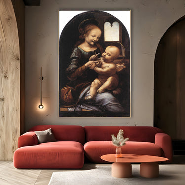 Quadro Stampa su Tela Madonna Benois, Leonardo da Vinci - CupidoDesign