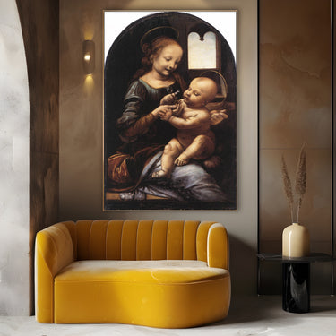 Quadro Stampa su Tela Madonna Benois, Leonardo da Vinci - CupidoDesign