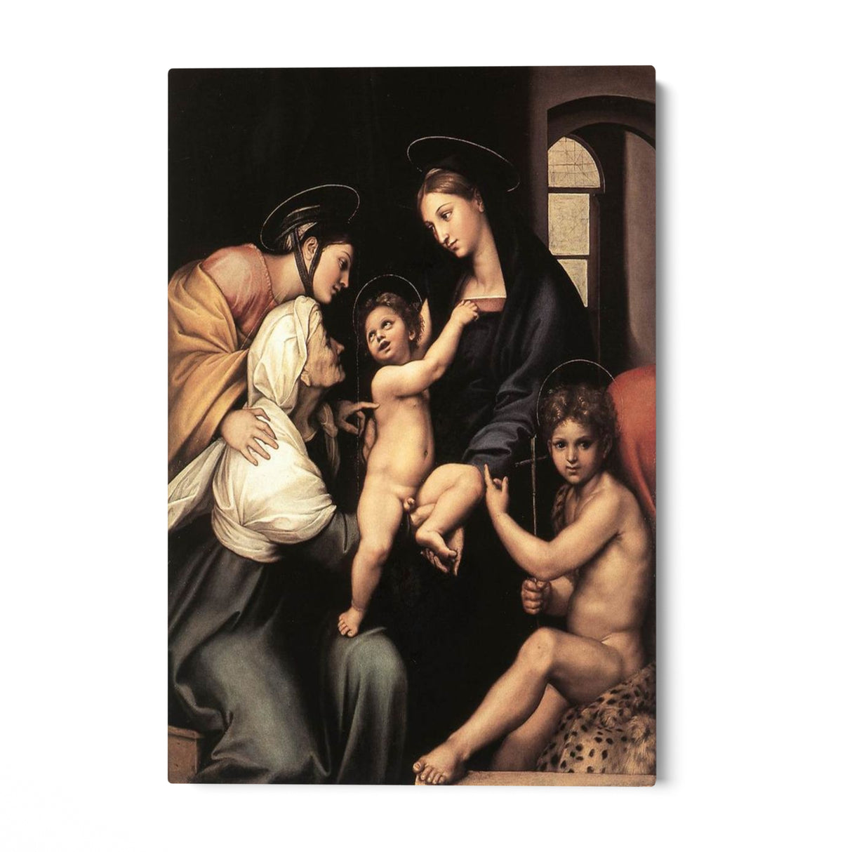 Quadro Stampa su Tela Madonna del panno, Raffaello Sanzio - CupidoDesign