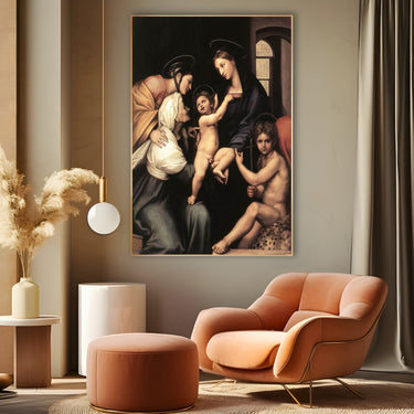 Quadro Stampa su Tela Madonna del panno, Raffaello Sanzio - CupidoDesign
