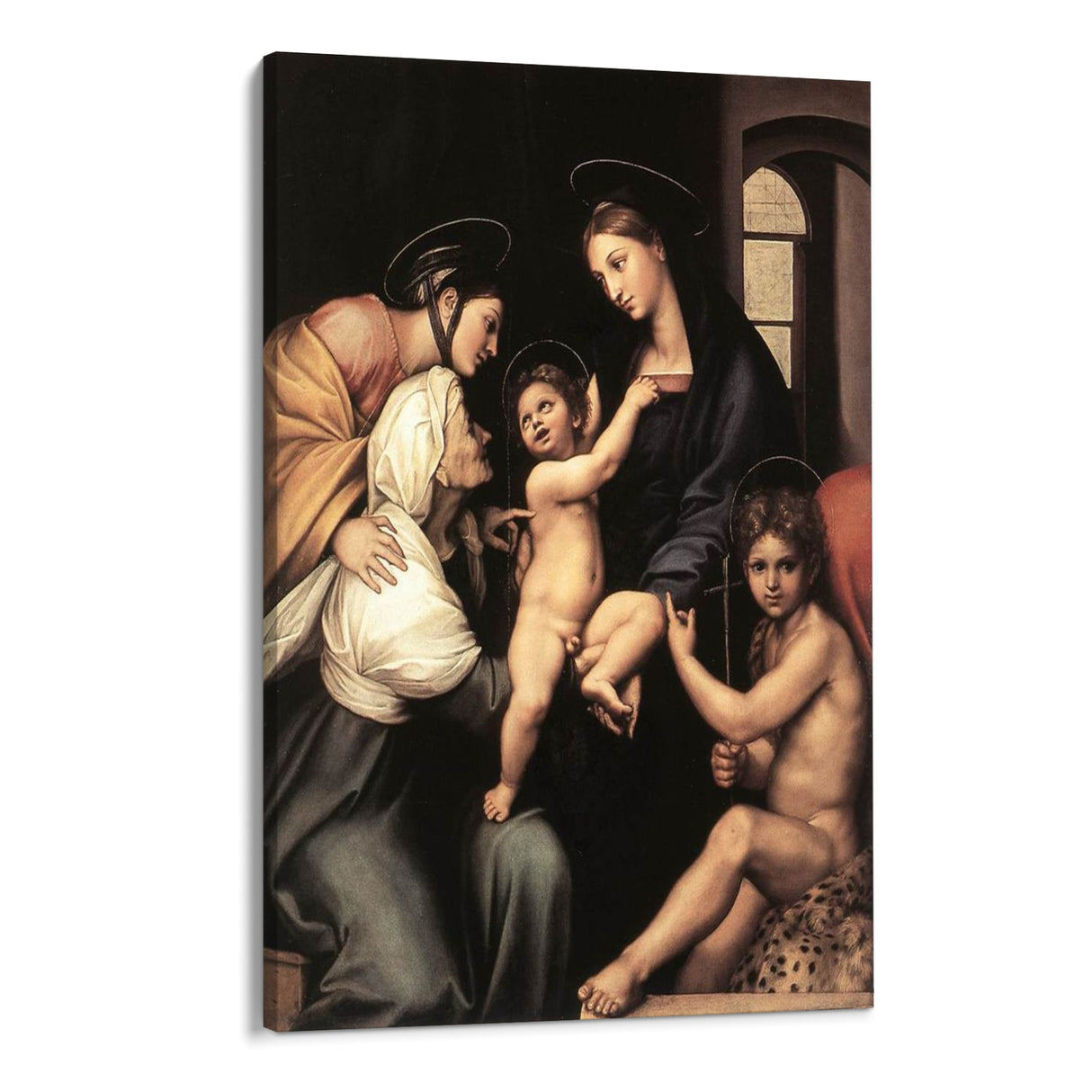 Quadro Stampa su Tela Madonna del panno, Raffaello Sanzio - CupidoDesign