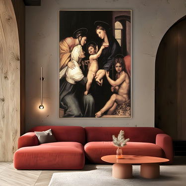 Quadro Stampa su Tela Madonna del panno, Raffaello Sanzio - CupidoDesign