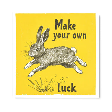 Quadro Stampa su Tela Make your own luck - CupidoDesign