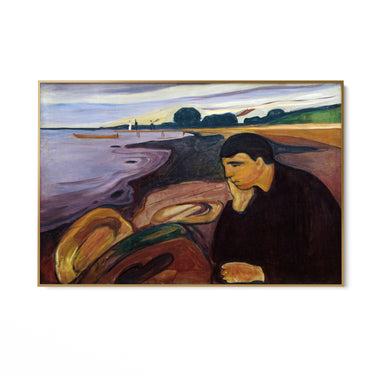 Quadro Stampa su Tela Malinconia, Edvard Munch - CupidoDesign