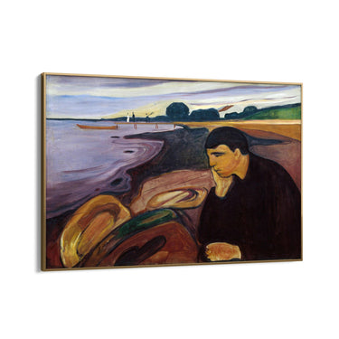 Quadro Stampa su Tela Malinconia, Edvard Munch - CupidoDesign