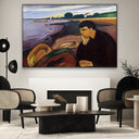 Quadro Stampa su Tela Malinconia, Edvard Munch - CupidoDesign