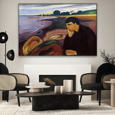 Quadro Stampa su Tela Malinconia, Edvard Munch - CupidoDesign