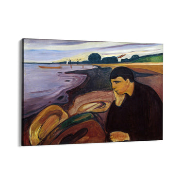 Quadro Stampa su Tela Malinconia, Edvard Munch - CupidoDesign
