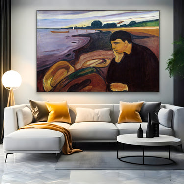 Quadro Stampa su Tela Malinconia, Edvard Munch - CupidoDesign