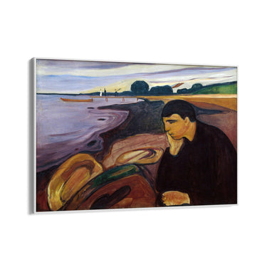 Quadro Stampa su Tela Malinconia, Edvard Munch - CupidoDesign