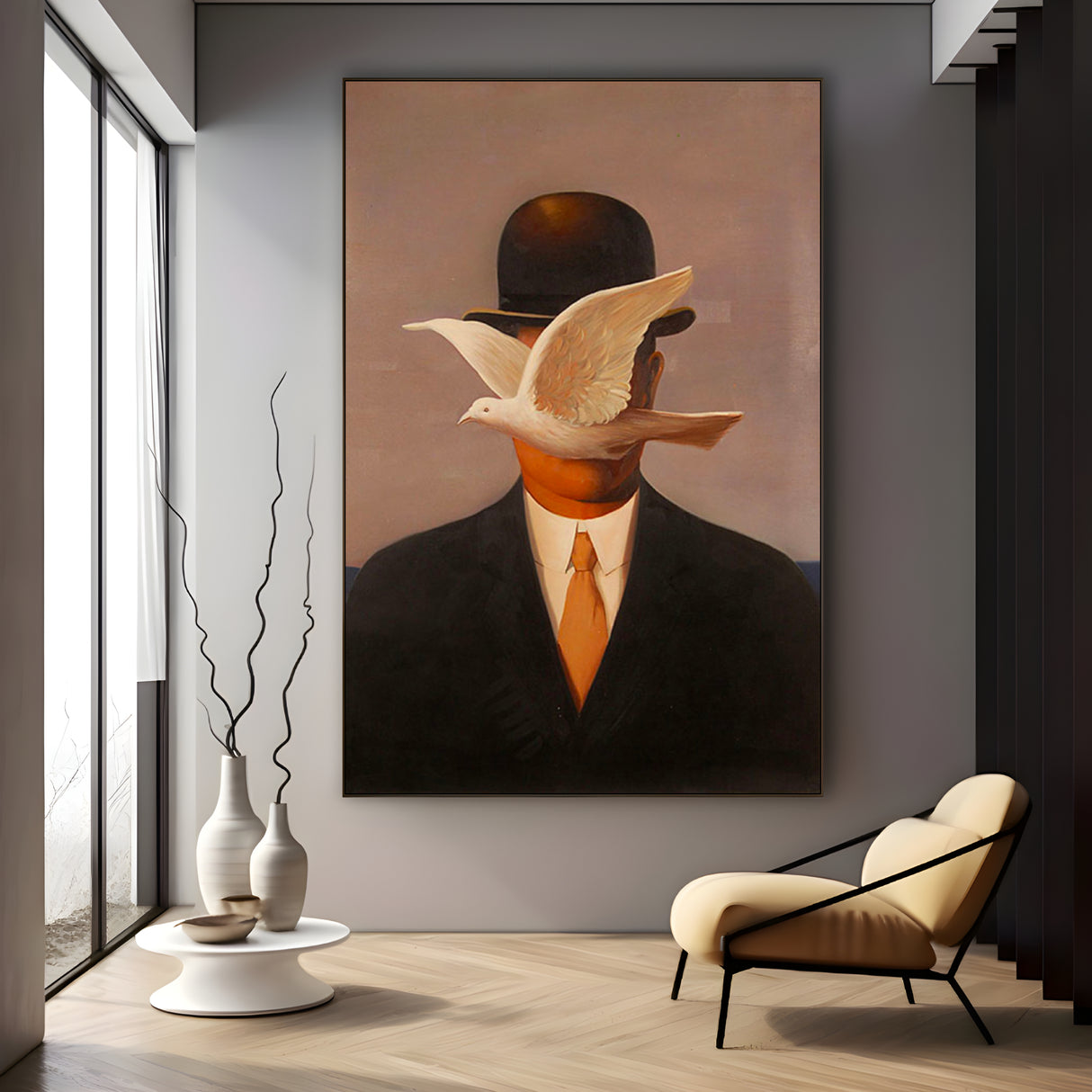 Man in A Bowler, Rene Magritte