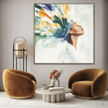 Quadro Stampa su Tela Mano Fiorita - CupidoDesign
