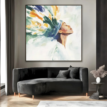 Quadro Stampa su Tela Mano Fiorita - CupidoDesign