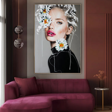 Quadro Stampa su Tela Margherita Espressiva - CupidoDesign