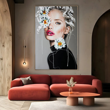 Quadro Stampa su Tela Margherita Espressiva - CupidoDesign