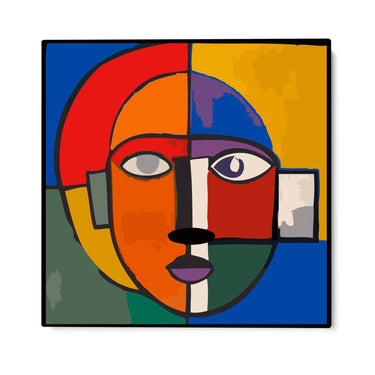 Quadro Stampa su Tela Maschera Cubista - CupidoDesign