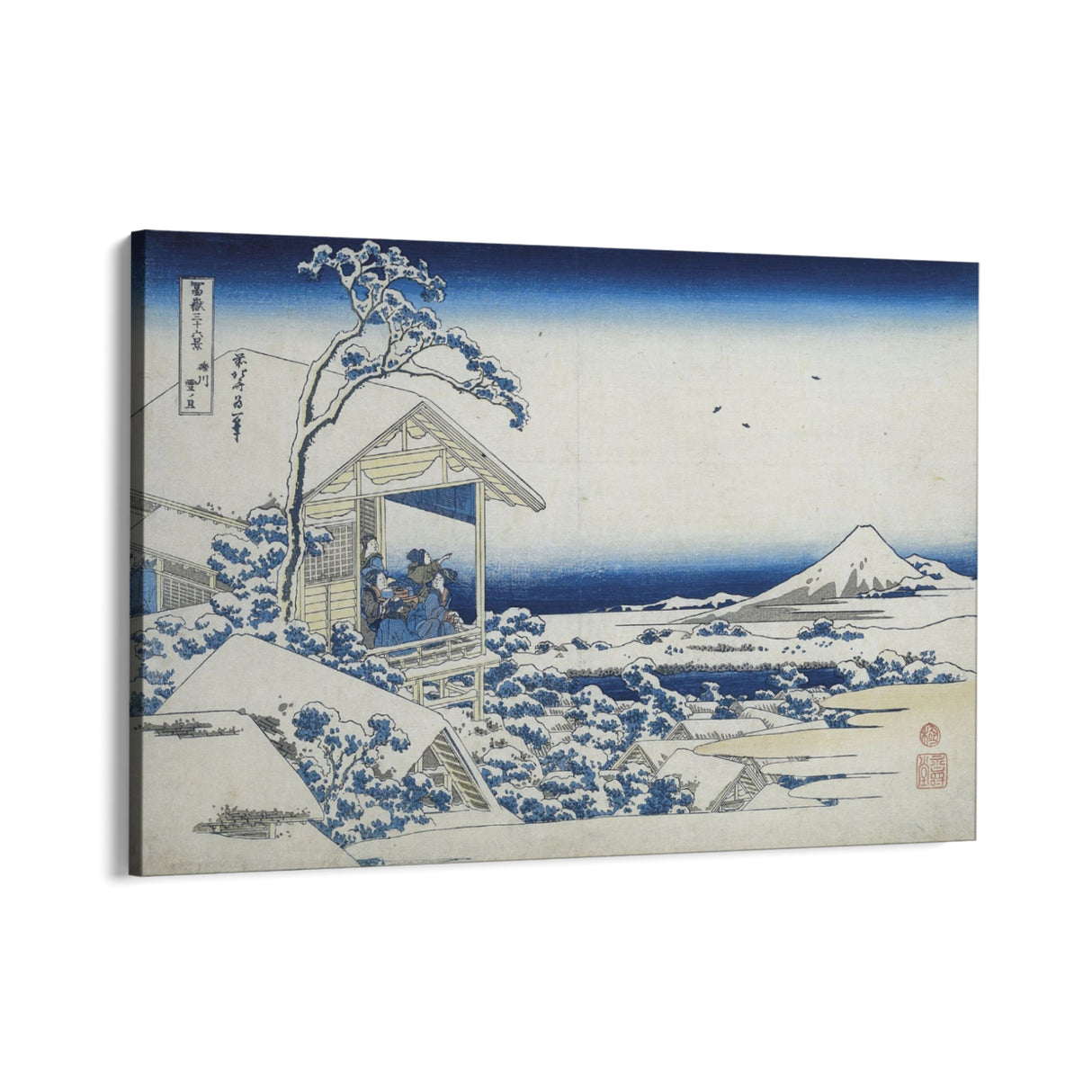 Quadro Stampa su Tela Mattina dopo una nevicata a Koishikawa, Katsushika Hokusai - CupidoDesign