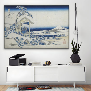 Quadro Stampa su Tela Mattina dopo una nevicata a Koishikawa, Katsushika Hokusai - CupidoDesign